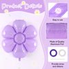 12 Pcs Purple Daisy Balloons,Daisy Birthday Party Decoration,Daisy Foil Balloons Flower Balloons for Girls Daisy Themed Party Baby Shower Wedding Groovy Boho Supplies (Purple)