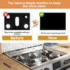 Linzuza Guards for Gas Stove Top Protector Covers 0.3mm Cuttable,Heat Resistance Burner Covers Stove Mat Protector，Safe Reusable Easy Cleanable Gas Guards Stove Covers for Gas Stove