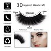 SQYlashes Fluffy Full False Eyelashes Wispy 3D Faux Mink Lashes Thick Fake Lashes Strip - 7 Pairs, Z13