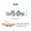 inSowni 4 Pack Luxury Glitter Sparkly Jeweled Gems Crystal Rhinestone Butterfly Metal French Hair Barrettes Fancy Bling Alligator Snap Butterflies Hair Clips Headpieces Accessories for Women Girls