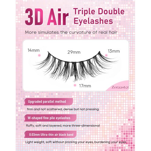 Natural lash strips, Lash natural wispy eyelashes, Frihappy false eyelashes, Wispy Strips, Faux Mink Lashes, black band lashes, pestañas postizas naturales, 7 pairs, Frihappy 2024 lashes #Zoraaster