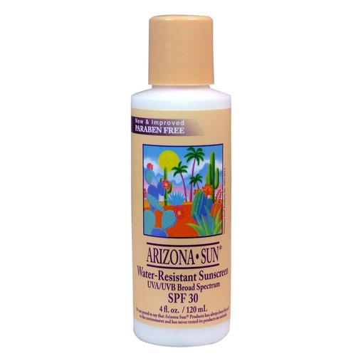 Arizona Sun Water Resistant Sunscreen SPF 30 – 4 oz -Total Sun Protection Lotion - Face and Body – Sunscreen
