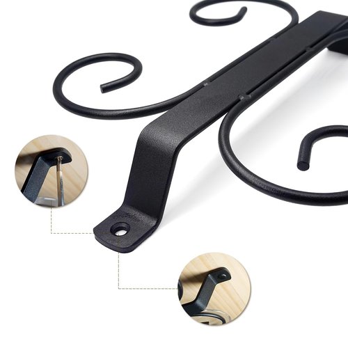 GeLive Under Cabinet Wine Glass Holder Stemware Rack Glass Storage Hanger With 4 Hooks Organizer for Kitchen and Bar (Black)