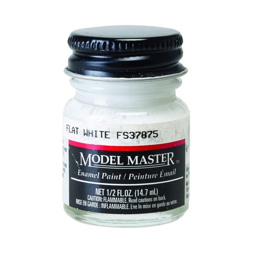 FLAT WHITE (FS 37875) 1/2 oz Enamel Paint Bottle