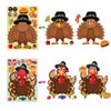 24 Sheets Thanksgiving Turkey Stickers Happy Thanksgiving Party Games Stickers for Kids Make-a-face Turkey Stickers for Thanksgiving Games Activities Craft Art DIY Fall Autumn Party Favors Supplies