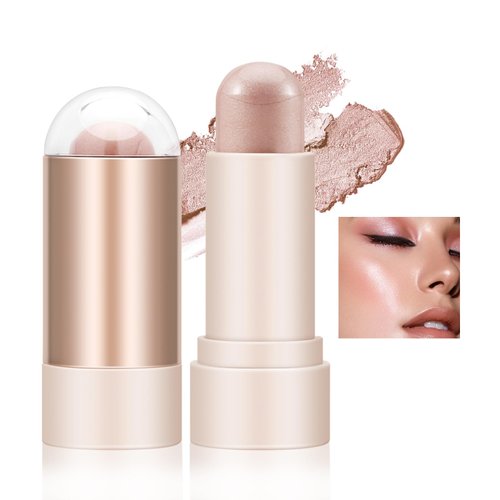 AFGHOUZ Face Highlighter Stick, Cream Contour Highlighter Makeup Stick, Natural Smooth Shimmer Highlight, Waterproof and Long Lasting Illuminator
