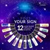 Blossom Zodiac Sign Roll-On Lip Gloss, Vanilla Scented + Moisturizing with Crystals, Made in USA, 0.20 fl. oz./5.9ml, Aquarius