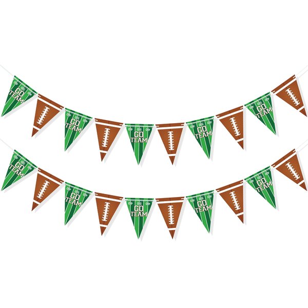 Uniwish Football Banner Garland Football Party Decorations Football Pennant Bunting Sports Football Themed Baby Shower Birthday Party Supplies Home Office School Decor