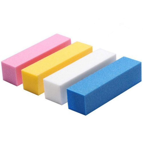 WOIWO 4PCS High Elastic Sponge Bean Curd Block Nail File Can Be Washed With Water