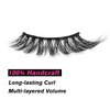 SYlashes False Eyelashes 16mm Faux Mink Lashes Fluffy Cat Eye Lashes Soft Wispy Crossed Luxury Volume Fake Lashes 10 Pairs Pack