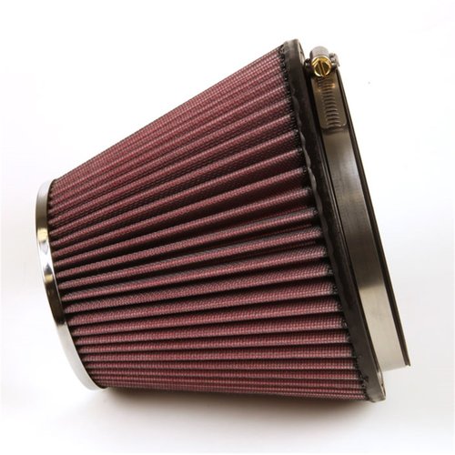 K&N Universal Clamp-On Air Intake Filter: High Performance, Premium, Washable, Replacement Filter: Flange Diameter: 6 In, Filter Height: 6 In, Flange Length: 0.625 In, Shape: Round Tapered, RF-1048