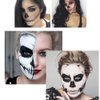 GL-Turelifes 3 Pcs Face Body Painting Stick Black Facial Paint Set, Eye Black Stick Football Baseball Softball, Waterproof facial Paint Stick for Halloween Skeleton Skull Clown Makeup (2 Pcs Black)