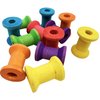 Bonka Bird Toys 2103 Pk12 Wood Bobbins Parrot Foot Craft Talon Cage Part Conure