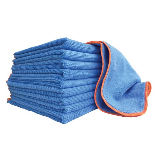 Silver-Infused Microfiber Cloths with SilverClear DG-300™. Go Beyond Ordinary Cleaning. 10 Washable/Reusable 12"x12" Cloths.