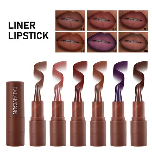 AMY'S DIARY Matte Crayon Lip Liner Lipstick Makeup, Precision Tip Matte Lip Crayon, Longwear Up To 24Hrs,Matt Lip Liner Make Up Smudge-Proof Lip Contour Waterproof for Women (Coffee Bean, Regular)