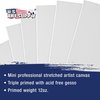 U.S. Art Supply 3" x 3" Mini Professional Primed Stretched Canvas (1-Pack of 12-Mini Canvases) - Ideal for Painting & Crafts