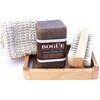 Goat Milk Soap Giftset- BOGUE BESPOKE No.13XL GreaseMonkey Blend -Serious scrubbing power soap with Essential oils of Orange & Vetiver help repair skin. Sisal Cloth, Nail Scrubber & Tray