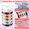 Thrilez Wire Wrapping For Jewelry Making, Repair and Beading Supplies Kit with Craft Ring Wire, Tools, Pliers and Jewelry Findings