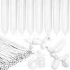 LXZFCRG 260 Balloons White Long Balloons for Balloon Animals, 100pcs Twisting Balloons for Balloon Garland Animals Modeling Birthday Wedding Party Decorations (White)