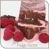 Mo's Fudge, Dark Chocolate Raspberry Fudge 1/2 Pound