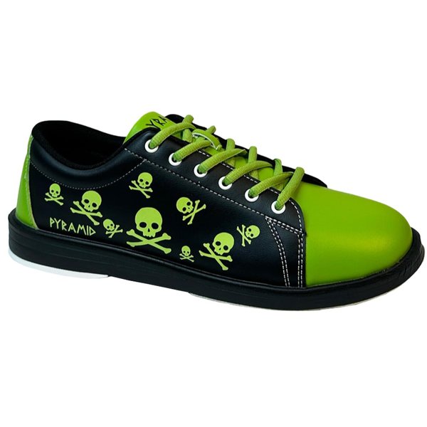 Pyramid Men's Skull Black/Green Bowling Shoes (Size 11.5)