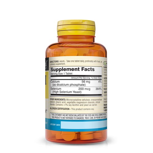 Mason Natural Selenium 200 mcg - Antioxidant Supplement for Immune Support & Prostate Health, Essential Trace Mineral, 60 Tablets