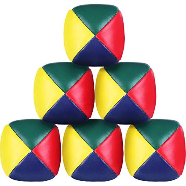 6 Packs Juggling Balls Set for Beginners, Quality Mini Juggling Balls, Durable Juggle Ball Kit, Soft Easy Juggle Balls