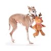 Midlee Christmas Reindeer Plush Dog Toy with Scarf- Squeaky Holiday Pet Gift