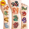 Ancient Dragon Tattoos Chinese Dragon Temporary Tattoos Stickers 85PCS Chinese Fairy Dragon Themed Stickers for Kids Birthday Party Supplies, Decorations, Favors, Prizes Cute Gifts for Boys and Girls