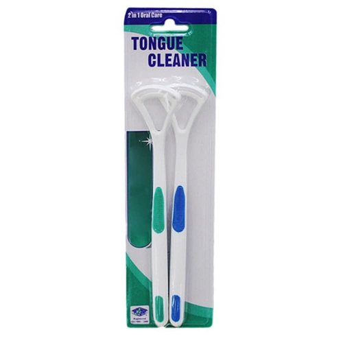 2 Pack Tongue Cleaner Relief From Bad Breath Tongue Scraper For Fresh Breath For Adults