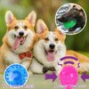 PJDH 3'' Squeaky Dog Toy Balls for Lagre Medium Puppy, Indestructible Dog Balls for Playing, Fetching & Retrieving, Durable Aggressive Chewers, 3 PCS Green+Purple+Red