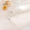 Evild Crystal Bride Hair Pins Sliver Wedding Hair Piece Rhinestone Bridal Hair Accessories for Women(Pack of 3) (Silver)