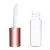Mydio 50 Pack 1.2ML Clear Mini Lip Gloss Tube Empty Lip Balm Containers With Rose Gold Lid for Lipstick (Rose Gold)