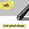ZMOI Nail Clippers – Practical Nail Clipper with Catcher - Toe Nail Clipper and Fingernail Clipper for Women and Men - Professional Stainless Steel (Curve Edge Nail Clipper - Pack of 1)