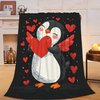 Penguin Blanket Penguin Fleece Throw Blanket Super Soft Warm Cozy Fuzzy Plush Penguin Blanket Gifts for Girls Boys Kids Room Decor 40"X50"
