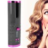 Automatic Curling Iron, Cordless Hair Curler Iron with LCD Temperature Display and Timer, 3 Adjustable Temperature Portable USB Rechargeable Fast Heating Auto Curler for Hair Styling(#1)