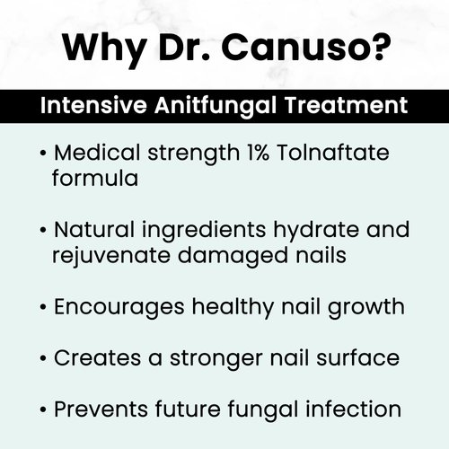 Dr. Canuso Antifungal Nail Treatment | Medical Strength Nail Oil | Nourishing Nail Repair for Damaged Nails with Tolnaftate 1% Solution