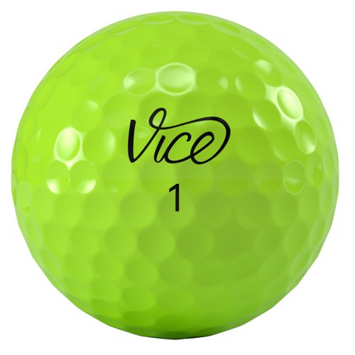 VICE Golf PRO Plus 2020 | 12 Golf Balls | Features: 4-Piece cast Urethane, Maximum Distance, Reduced Driver Spin | More Colors: NEON RED, White | Profile: Designed for Advanced Golfers