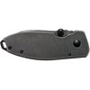 CRKT Squid Folding Pocket Knife: Compact EDC Straight Edge Utility Knife with Stainless Steel Blade and Framelock Handle - Black Stonewash 2490KS