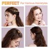 CWJCYTNSN 16PCS Small Metal Hair Claw Clips, Gold Mini Hair Clips for Thin Thick Hair, Cute Tiny Hair Clips, Little Flower Hair Jaw Clamps, Nonslip Bangs Pins Hair Accessories for Women Girls