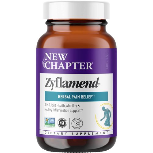 New Chapter Zyflamend™ Multi-Herbal Pain Reliever+ Joint Supplement, 10-in-1 Superfood Blend with Ginger & Turmeric for Healthy Inflammation Response & Herbal Pain Relief+, 180 Count