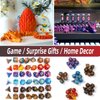 DND Dice Set (7 Pieces) and 3D Printed Dragon Egg,Fidget Toys,Surprise Dragon Egg and Polyhedral Dice Set with Gift Box,Playing Game with Dragon Eggs for RPG DND MTG