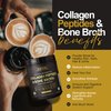 Warrior Strong Wellness Premium Collagen Peptides Bone Broth: Grass Fed Hydrolyzed Collagen Boost for Healthy Skin, Nails, Hair, Joints, Muscles, Bones, Digestion, Keto Friendly, Unflavored