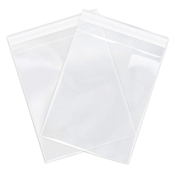 Spartan Industrial - 8" X 10" (200 Count) Crystal Clear Resealable Cello Poly Bags for Packaging Prints & Photos - Self Seal & Reinforced