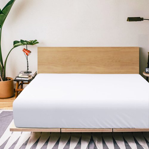 FLXXIE Twin XL Fitted Sheet Only - Bottom Sheet - Microfiber Deep Pocket up to 15inch Tiwn XL Fitted Sheet - Soft and Wrinkle, Fade, Shrinkage Resistant Fitted Bed Sheet, White