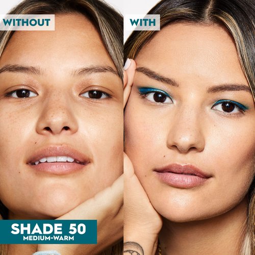 Urban Decay Hydromaniac Tinted Moisturizer - Dewy Medium Coverage Foundation - 24HR Hydration - With Kombucha Filtrate + Marula Oil - Lightweight Healthy Glow – Vegan - 50 Medium Warm - 1.1 Fl. Oz