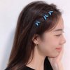 DIYstore 24 Pcs Blue Butterfly Hair Clips Mini Bangs Clips Non-Slip Hair Clips Barrette Clip Hair Accessories for Girls and Women
