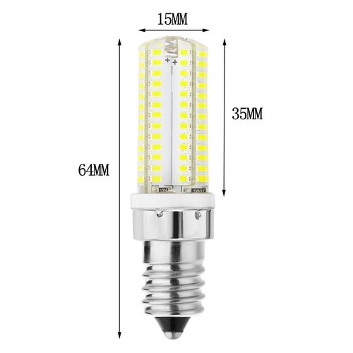 Rayhoo 2pcs E14 LED Light Bulbs 5W Equivalent 40W Incandescent Bulb, E14 European Base Bulb, Not Dimmable, White 6000K, 300-320LM