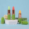 BINGBRUSH Color Changing Lipstick Queen,PH Mood Long Lasting Lip Gloss Korean Lip Balm Tinted Magic Makeup Moisturize Lipstick Set (3pcs Aloe+Strawberry+ Carrot, 3 Count (Pack of 1))