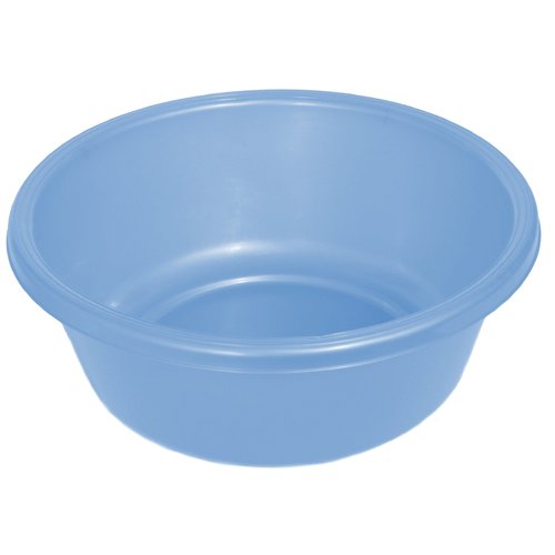 YBM Home 1148 Round Plastic Wash Basin, 7 Quarts, 11.25", Light Blue